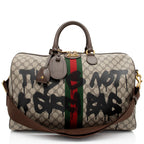 Gucci x Balenciaga GG Supreme The Hacker Project Graffiti Duffle Bag (SHF-qGpKTv)