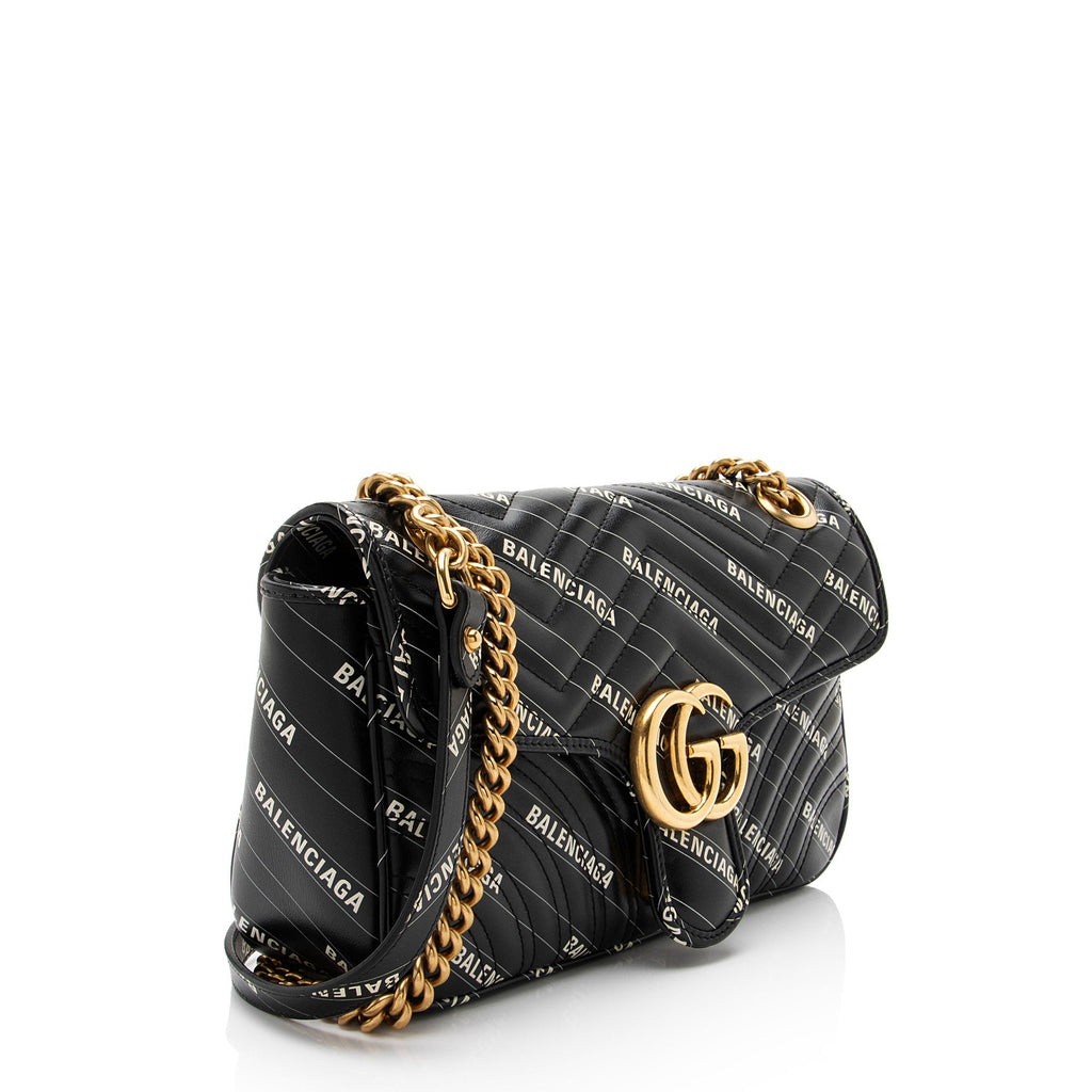 Gucci x Balenciaga Matelasse Leather GG Marmont The Hacker Project Medium Flap Bag