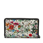 Gucci x Balenciaga The Hacker Project Neo Classic Flora Print Zip Around Wallet (SHG-mz0AfE)