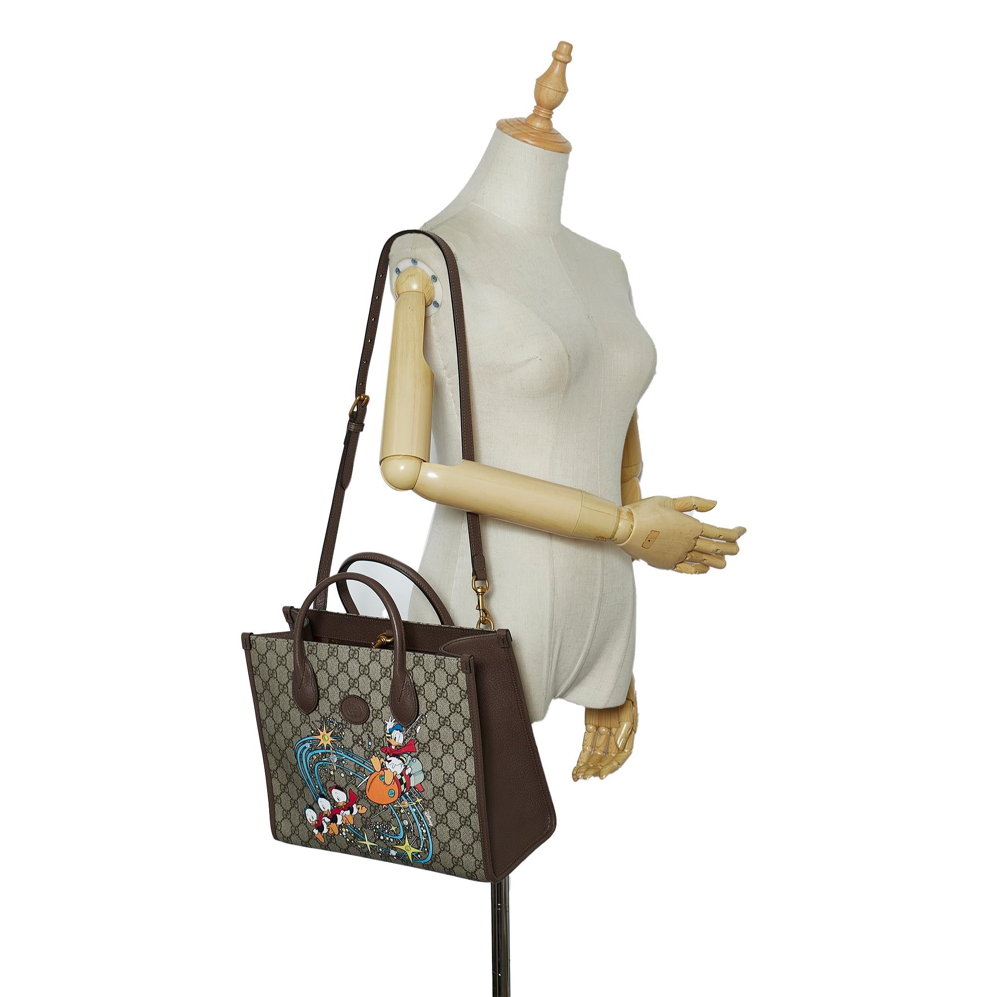 Gucci x Disney GG Supreme Donald Duck Tote (SHG-mJ8LfU)