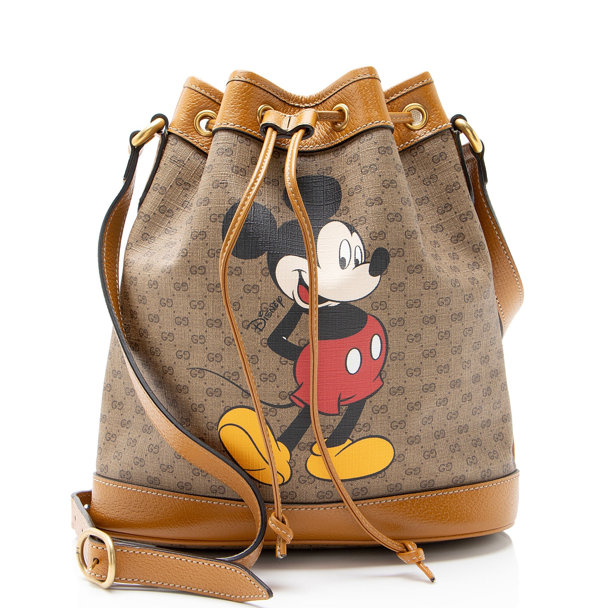 Gucci x Disney Micro GG Canvas Mickey Mouse Bucket Bag