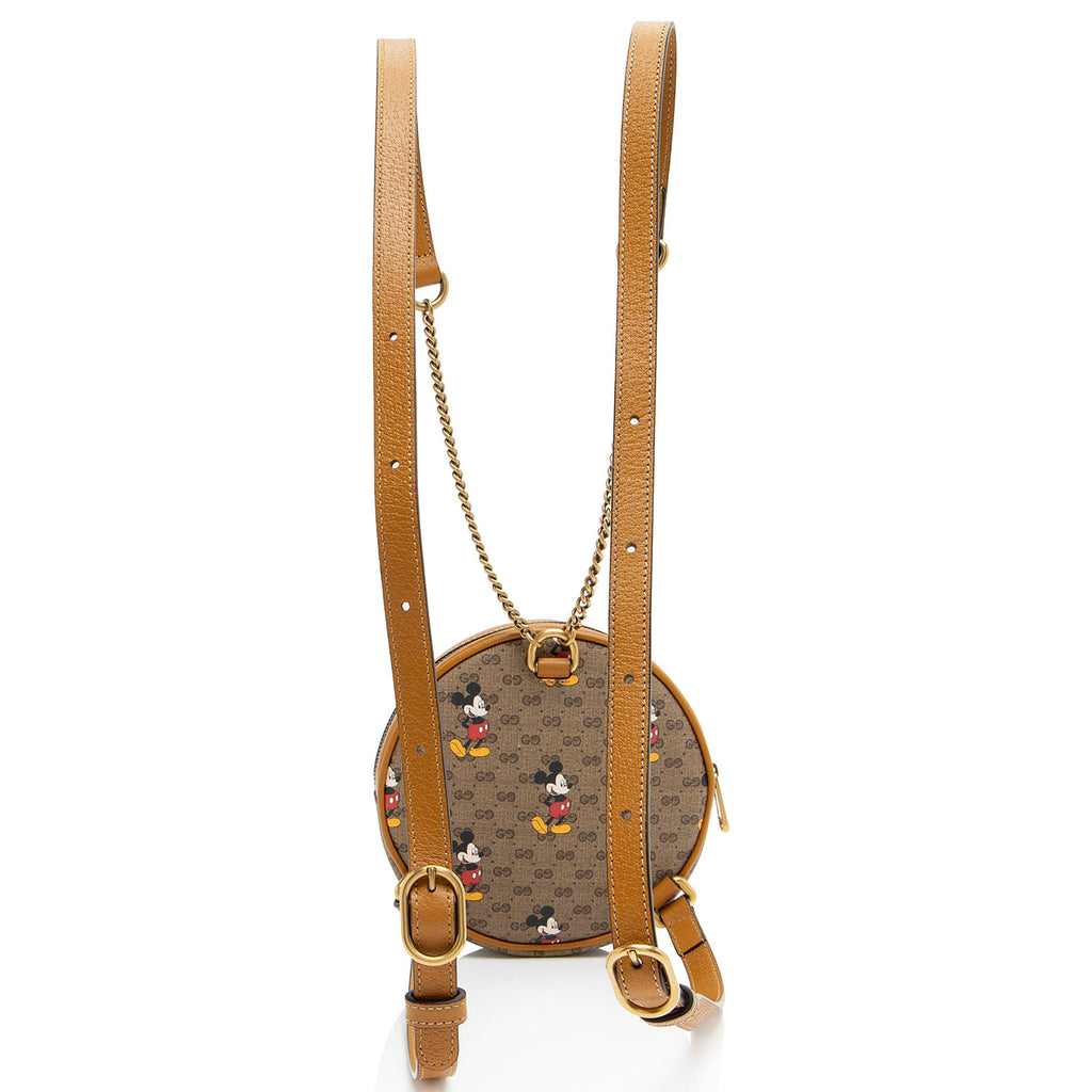 Gucci x Disney Micro GG Canvas Mickey Mouse Round Backpack