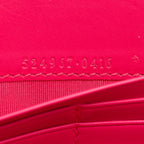 Gucci Calfskin Star Print Guccy Chain Wallet