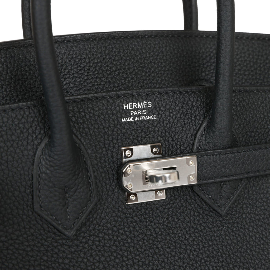 Hermes Birkin 25 Black Togo Palladium Hardware