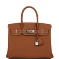Hermes Birkin 30 Gold Togo Palladium Hardware