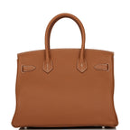Hermes Birkin 30 Gold Togo Palladium Hardware