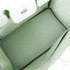 Hermes Birkin 25 Vert D'Eau Matte Alligator Gold Hardware