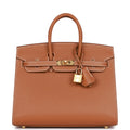 Hermes Birkin Sellier 25 Gold Epsom Gold Hardware