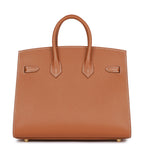 Hermes Birkin Sellier 25 Gold Epsom Gold Hardware