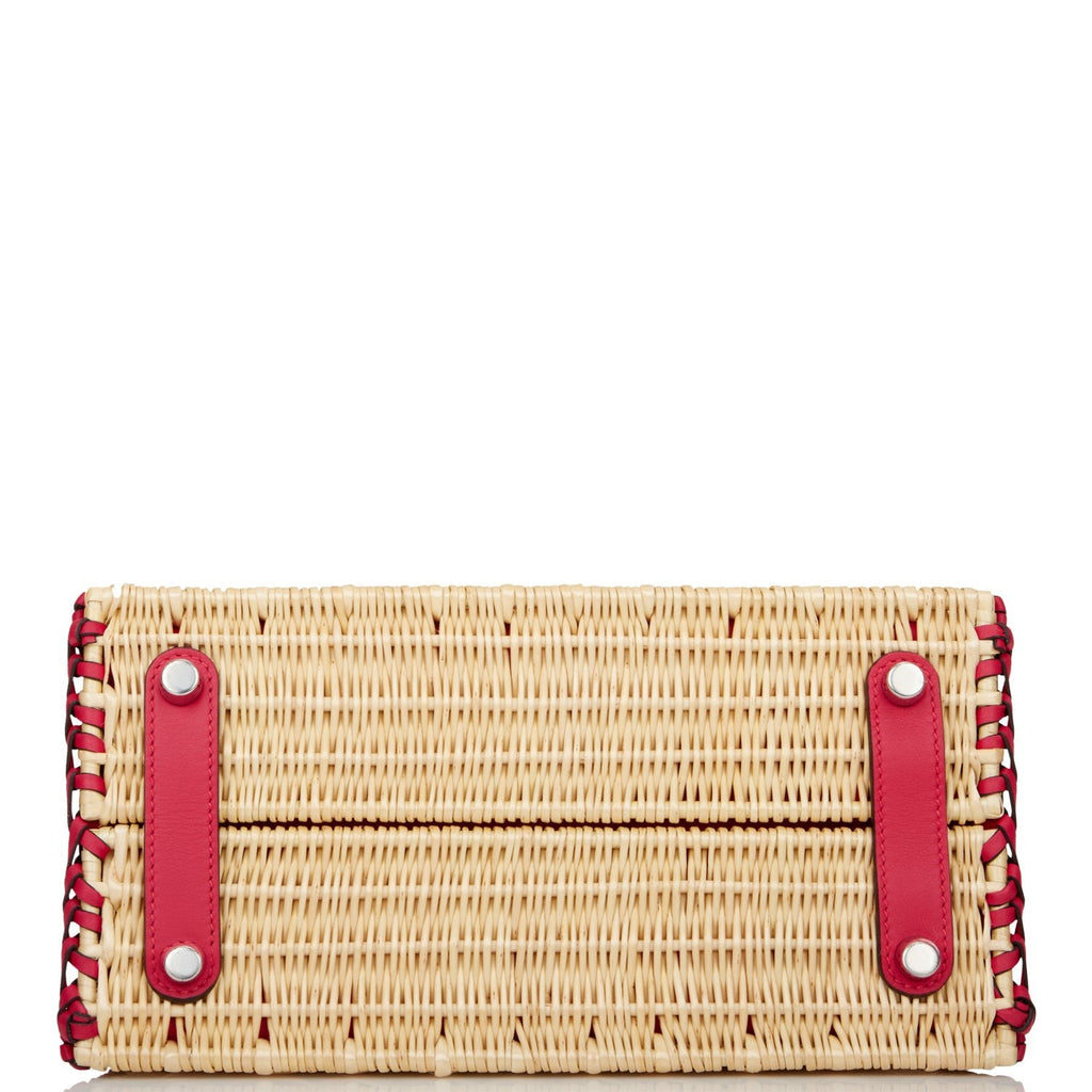 Hermes Picnic Sellier Birkin 25 Framboise Swift Palladium Hardware