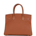 Hermes Birkin 30 Gold Togo Gold Hardware