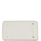 Hermes Birkin 35 White Clemence Gold Hardware