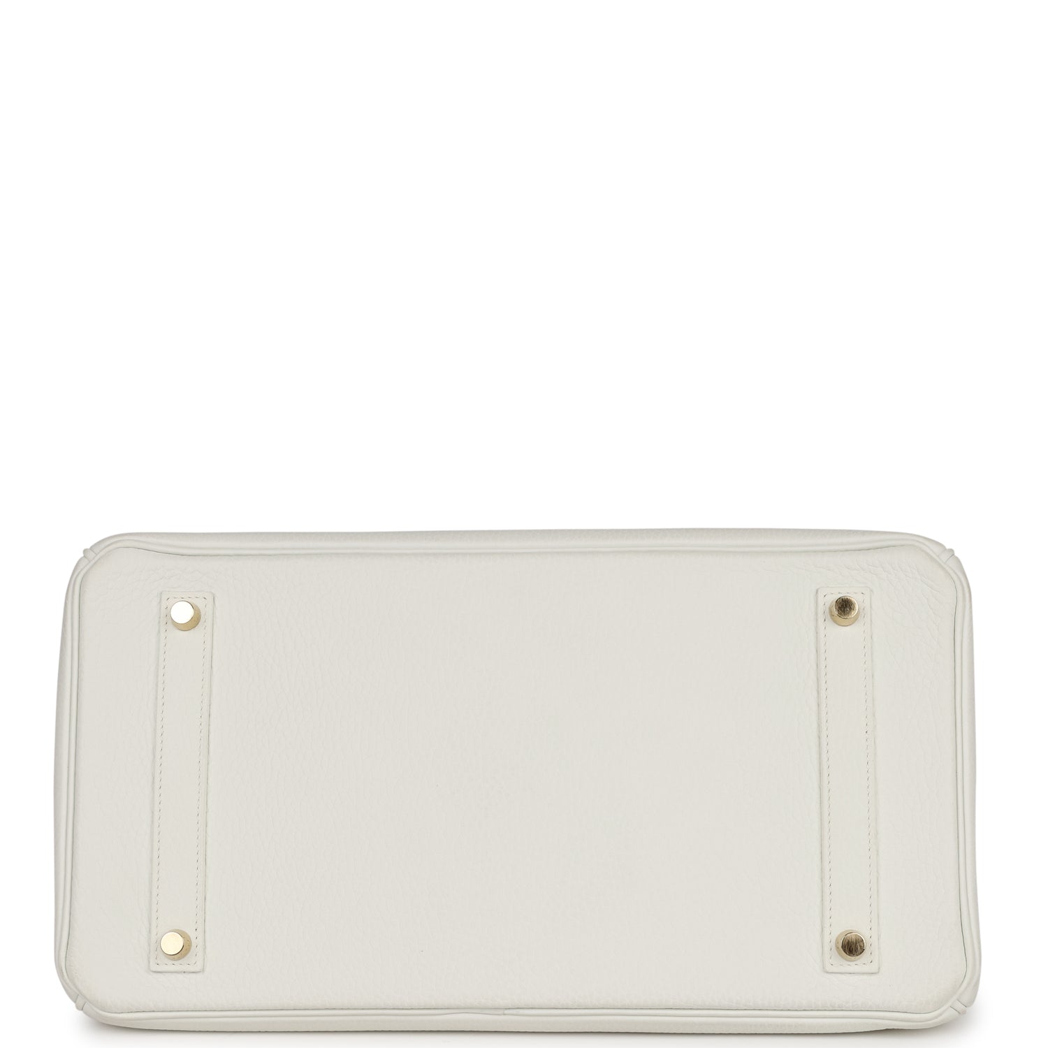 Hermes Birkin 35 White Clemence Gold Hardware