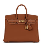 Hermes Birkin 25 Gold Togo Gold Hardware