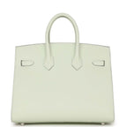 Hermes Birkin Sellier 25 Vert Fizz Epsom Palladium Hardware