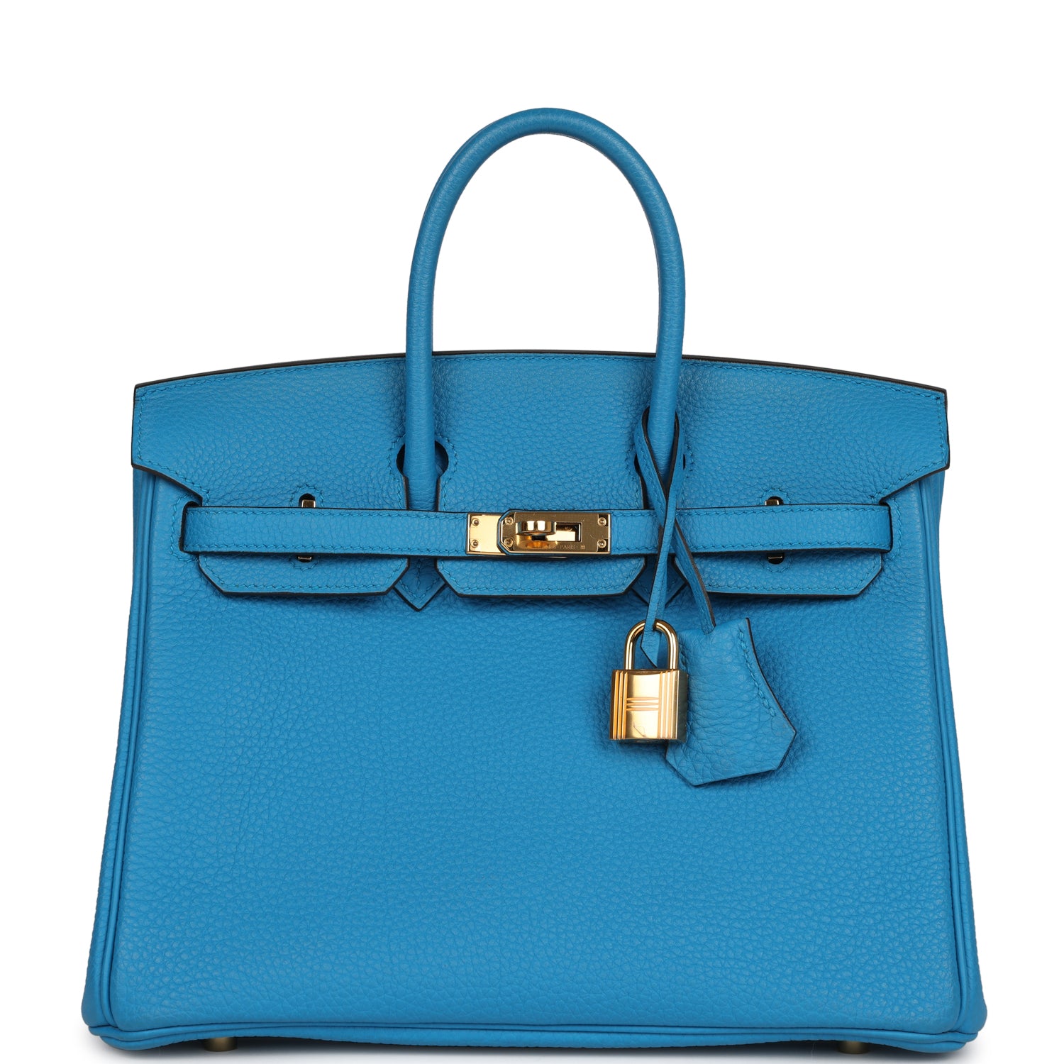 Hermes Birkin 25 Bleu Zanzibar Togo Gold Hardware