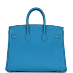 Hermes Birkin 25 Bleu Zanzibar Togo Gold Hardware