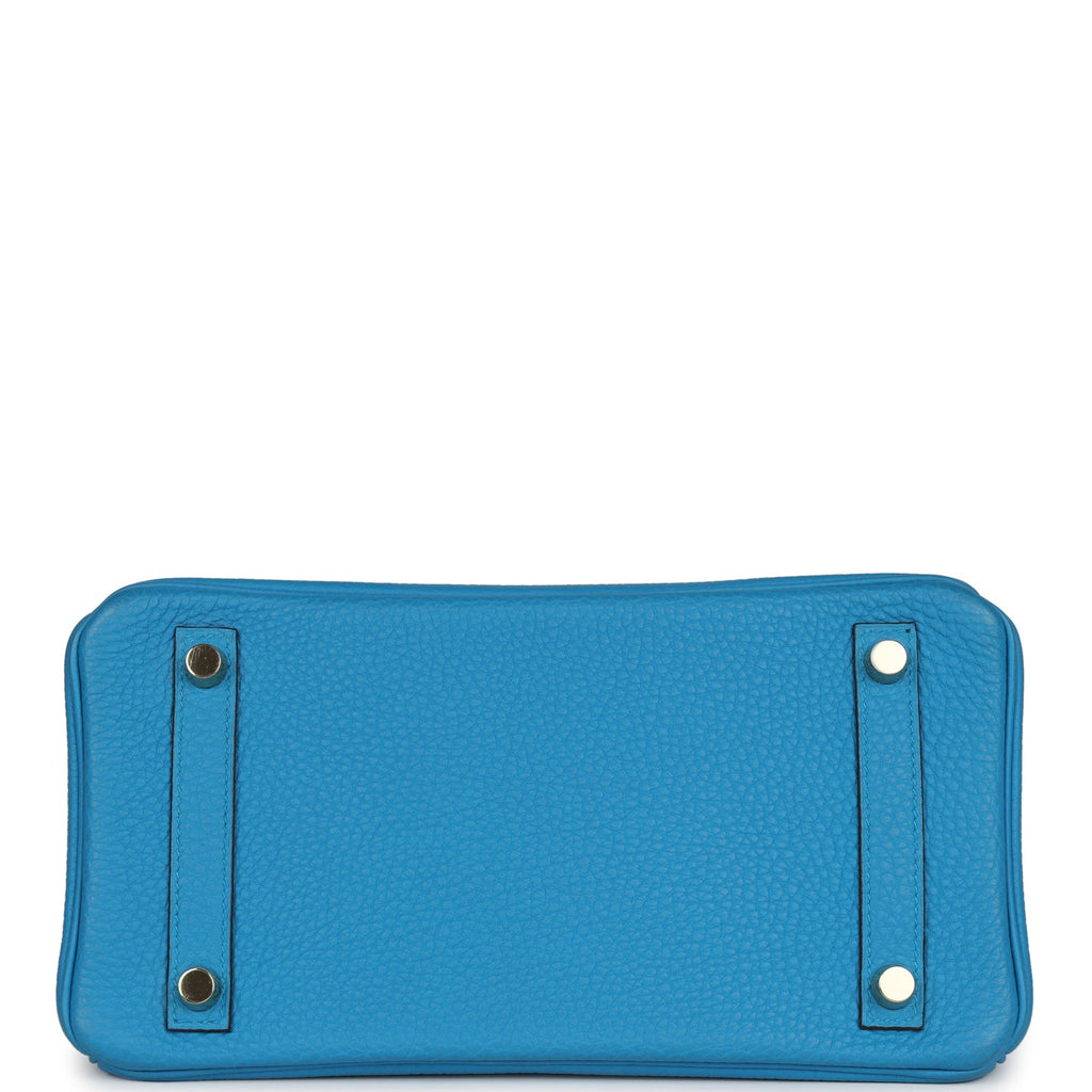 Hermes Birkin 25 Bleu Zanzibar Togo Gold Hardware