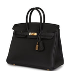 Hermes Birkin 25 Black Togo Gold Hardware