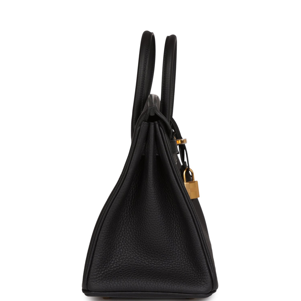 Hermes Birkin 25 Black Togo Gold Hardware
