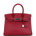Hermes Birkin 30 Rubis Epsom Palladium Hardware