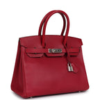 Hermes Birkin 30 Rubis Epsom Palladium Hardware