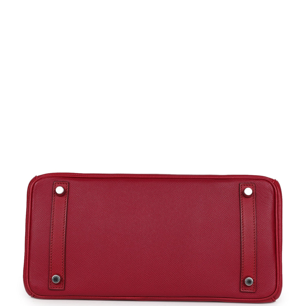 Hermes Birkin 30 Rubis Epsom Palladium Hardware