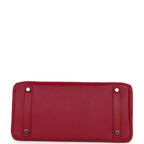 Hermes Birkin 30 Rubis Epsom Palladium Hardware