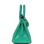 Hermes Birkin 25 Menthe Varanus Niloticus Lizard Gold Hardware