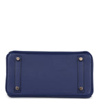Hermes Birkin 25 Bleu Saphir Taurillion Novillo and Bleu Marine Matte Alligator Touch Rose Gold Hardware