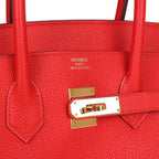 Hermes Birkin 35 Rouge Tomate Togo Gold Hardware