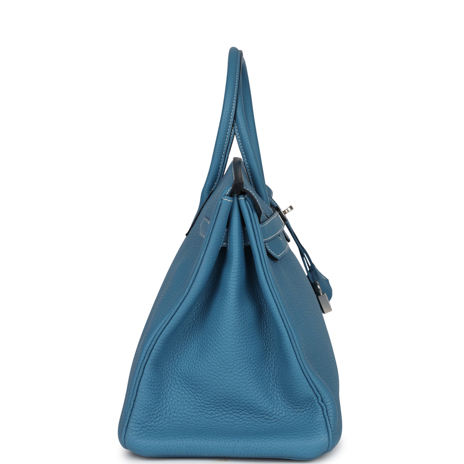 Hermes Birkin 35 Blue Jean Togo Palladium Hardware