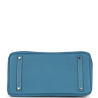 Hermes Birkin 35 Blue Jean Togo Palladium Hardware