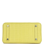 Hermes Birkin 25 Lime Matte Alligator Palladium Hardware