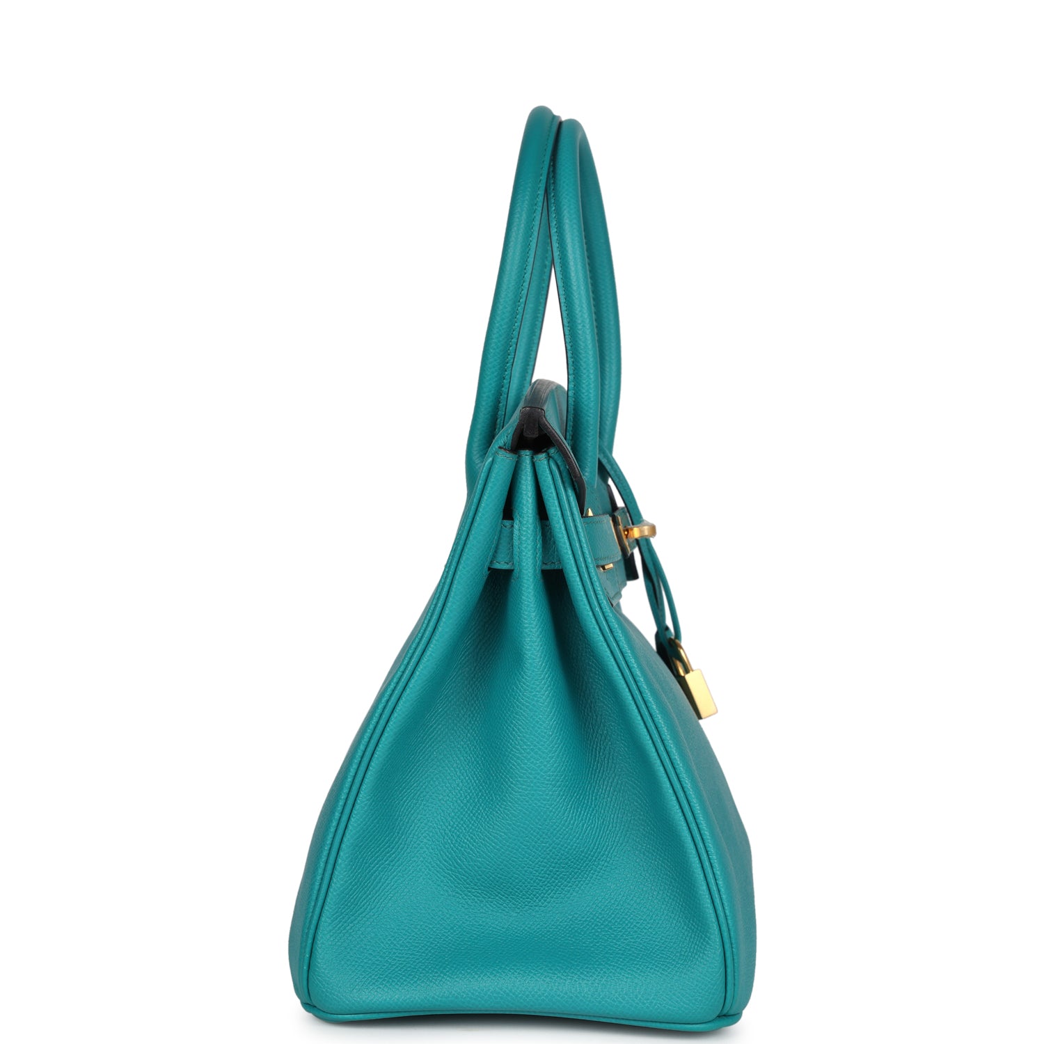 Hermes Special Order (HSS) Birkin 30 Bleu Paon Epsom Gold Hardware