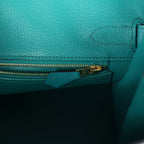 Hermes Special Order (HSS) Birkin 30 Bleu Paon Epsom Gold Hardware