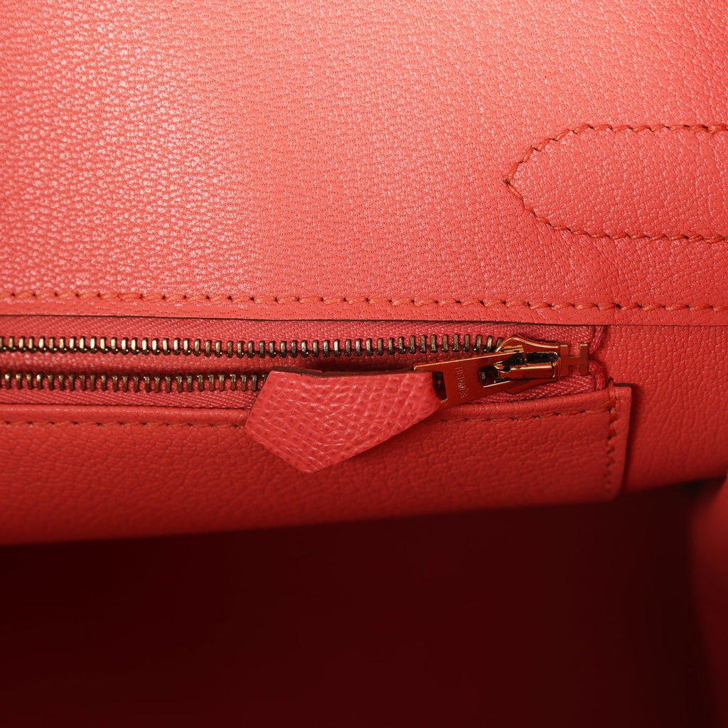 Hermes Birkin 30 Flamingo Epsom Gold Hardware