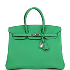 Hermes Birkin 35 Bambou Togo Palladium Hardware