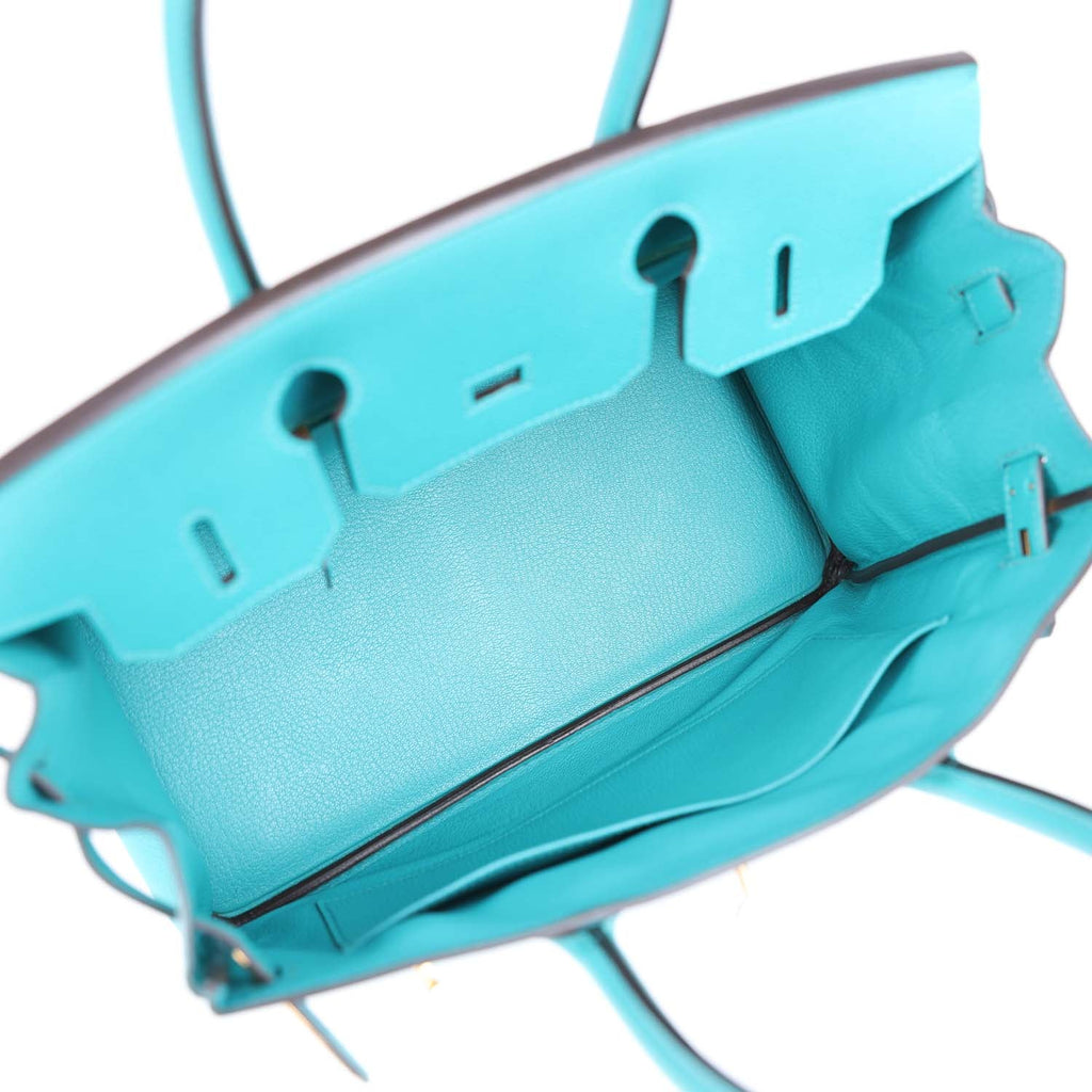 Hermes Birkin 30 Bleu Paon Epsom Gold Hardware