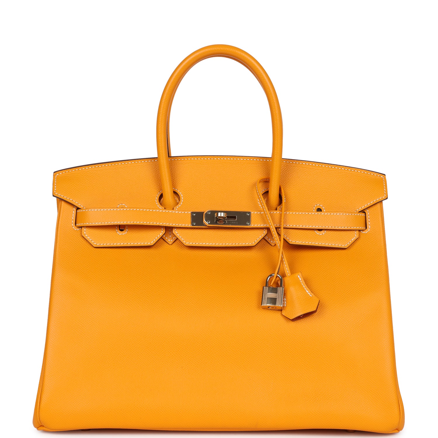 Hermes Birkin 35 Jaune D'or Candy Epsom Permabrass Hardware