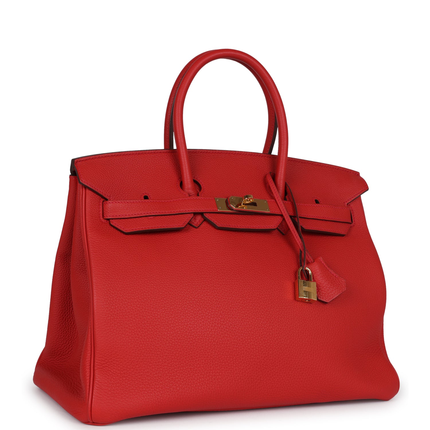 Hermes Birkin 35 Geranium Togo Gold Hardware