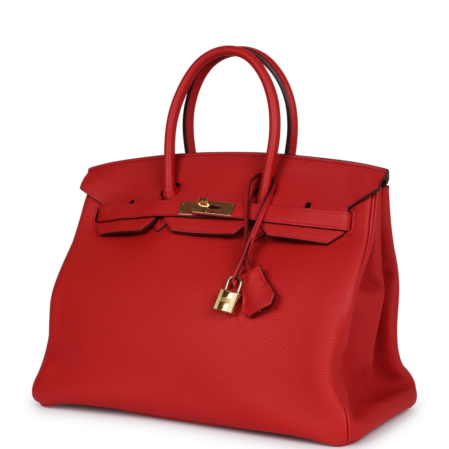 Hermes Birkin 35 Geranium Togo Gold Hardware