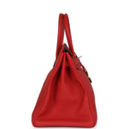 Hermes Birkin 35 Geranium Togo Gold Hardware