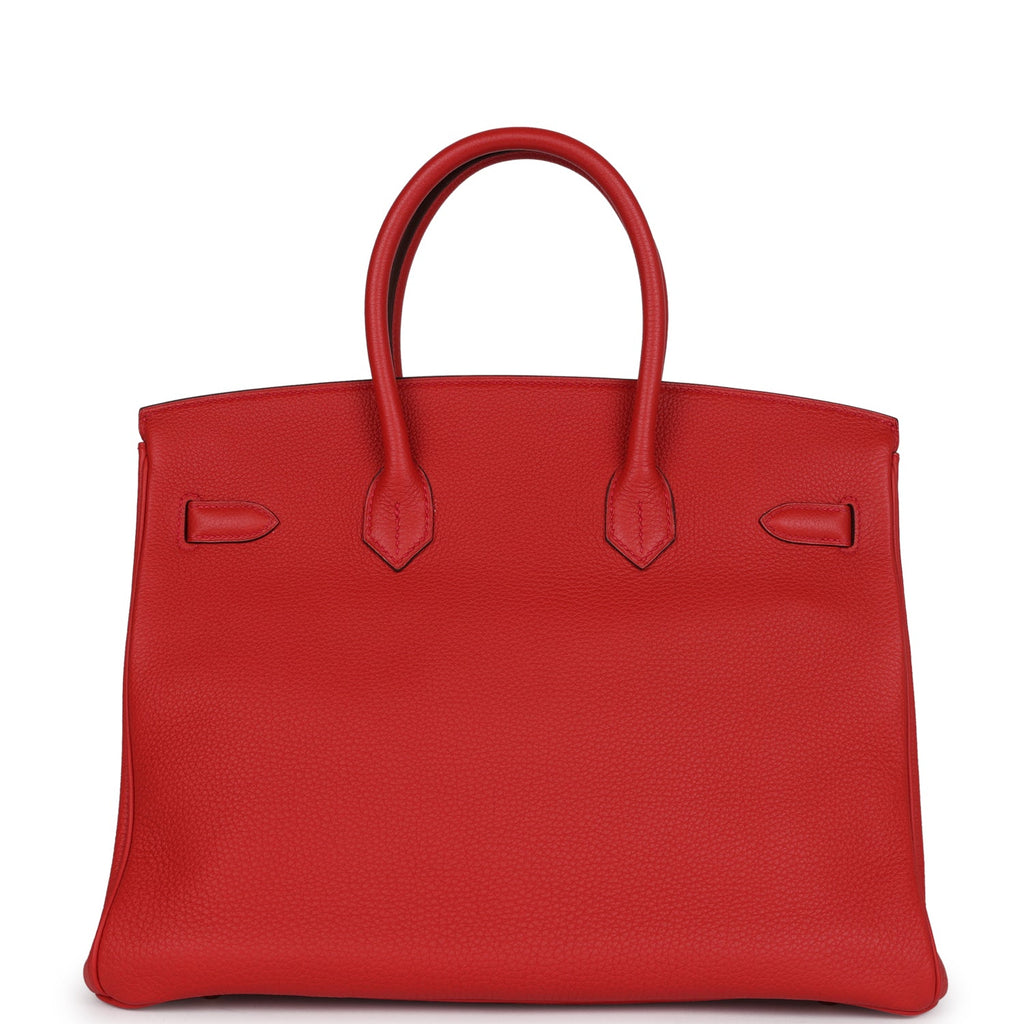 Hermes Birkin 35 Geranium Togo Gold Hardware