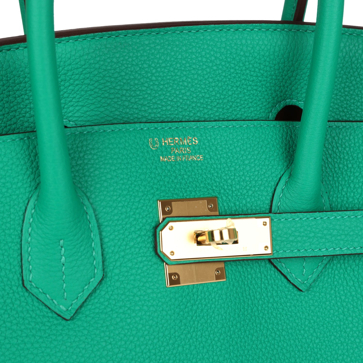Hermes Special Order (HSS) Birkin 35 Menthe Verso Togo Gold Hardware