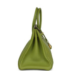 Hermes Birkin 35 Vert Anis Verso Togo Gold Hardware