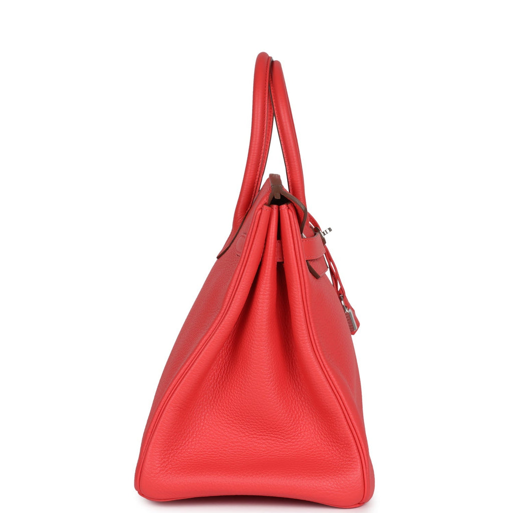 Hermes Birkin 35 Rose Jaipur Clemence Palladium Hardware