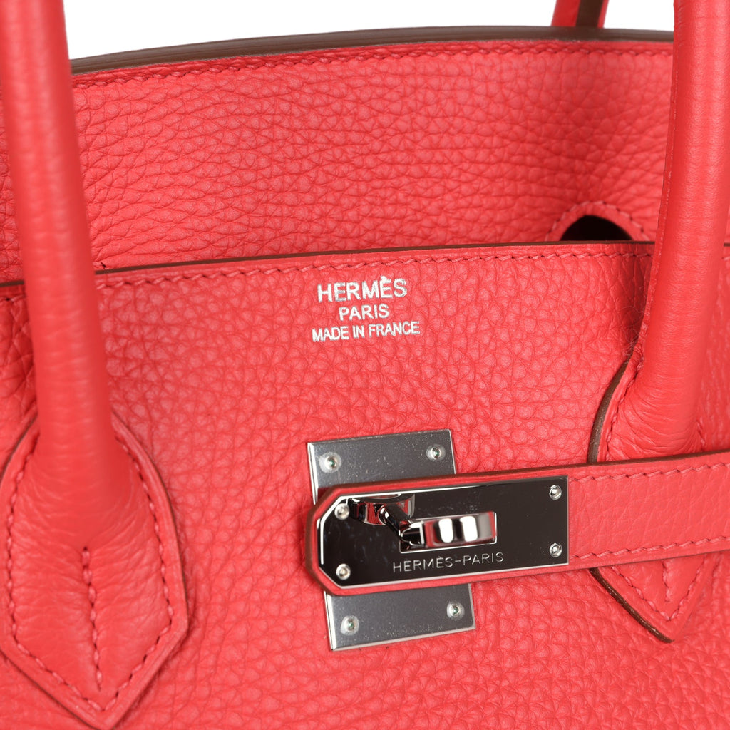 Hermes Birkin 35 Rose Jaipur Clemence Palladium Hardware