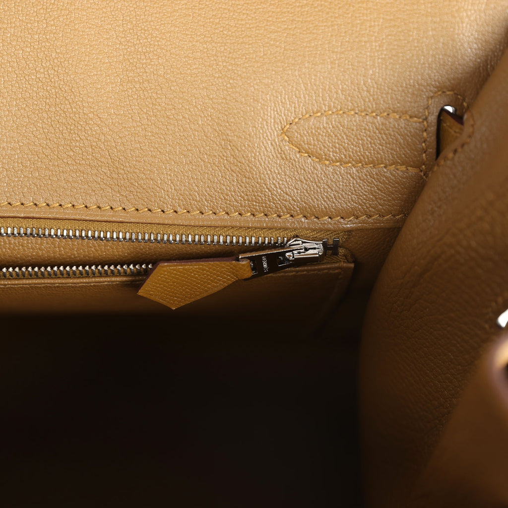 Hermes Birkin Sellier 30 Bronze Dore Madame Palladium Hardware