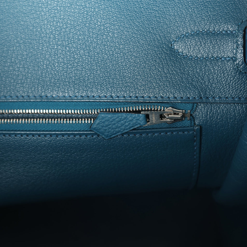 Hermes Birkin 35 Cobalt Togo Palladium Hardware